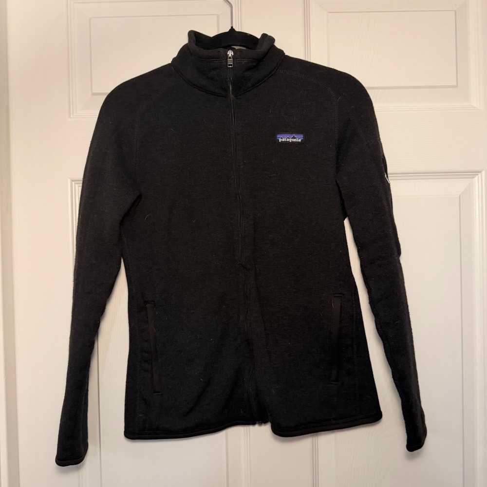 Patagonia Better Sweater Full Zip Fleece Jacket Black Medium Outdoor Casual